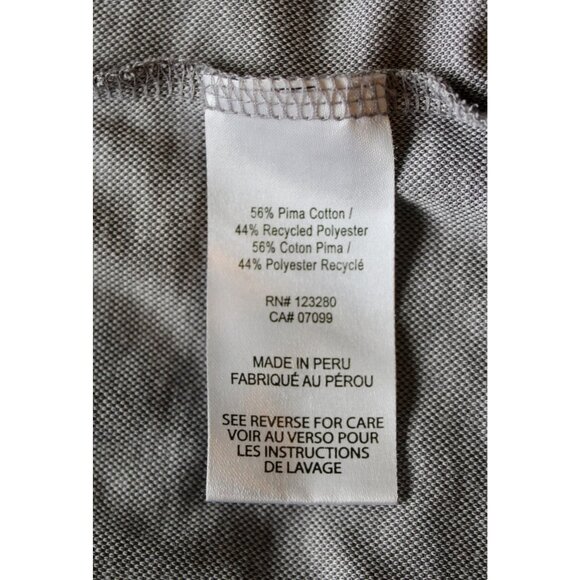 TRAVIS MATHEW Beachside Stealth Polo Shirt Gray Camo Palm Trees, Size M Medium - Picture 9 of 9